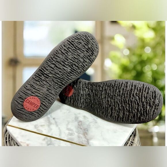 CAMPER Contact Earth Pebbled Leather 3-Eye Gum Sole Chukka Boot Men US 12 EU 45 - Picture 11 of 14